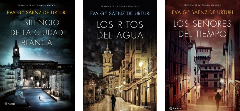 Trilogía de la Ciudad Blanca, orden, tres novelas, El silencio de la ciudad blanca, Los ritos del agua y Los señores del tiempo, pack