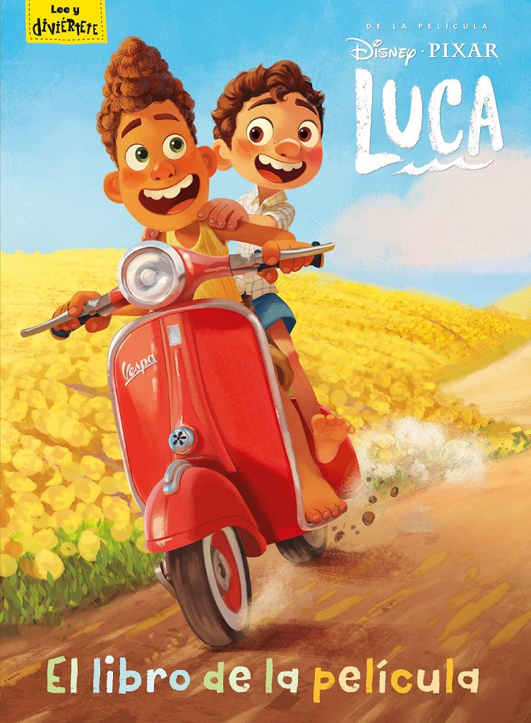 Portada de Luca, libro de la película de Disney